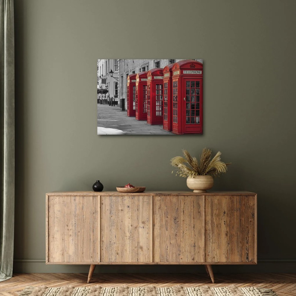 Kép - Londoni telefonfülkék (70x50 cm)