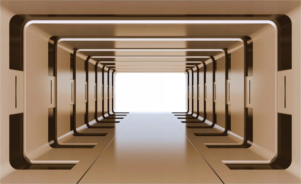Fotótapéta Alagút 3D A tér illúziója Futurizmus 416x290 fal +ragasztó