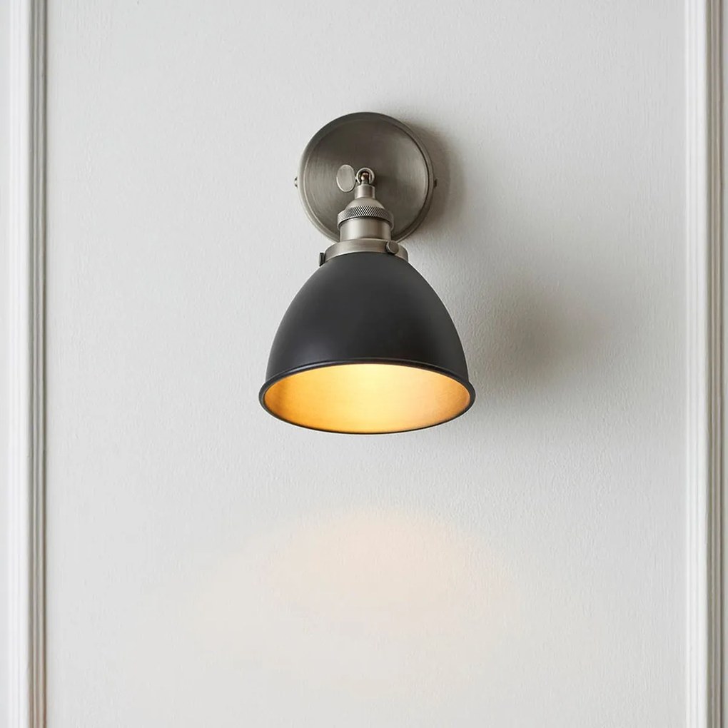Endon loft fali lámpa franklin fekete antik ón end98560