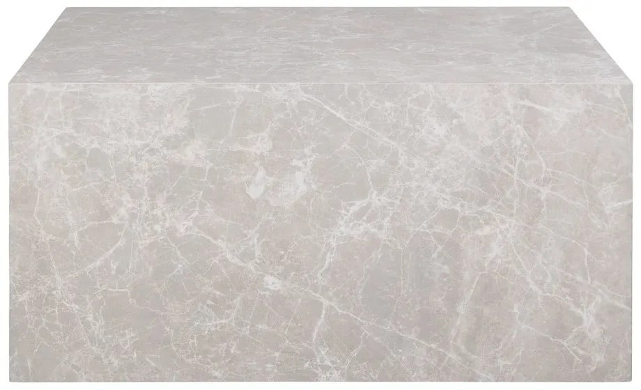 Bézs dohányzóasztal márvány dekorral 60x80 cm Prague – House Nordic