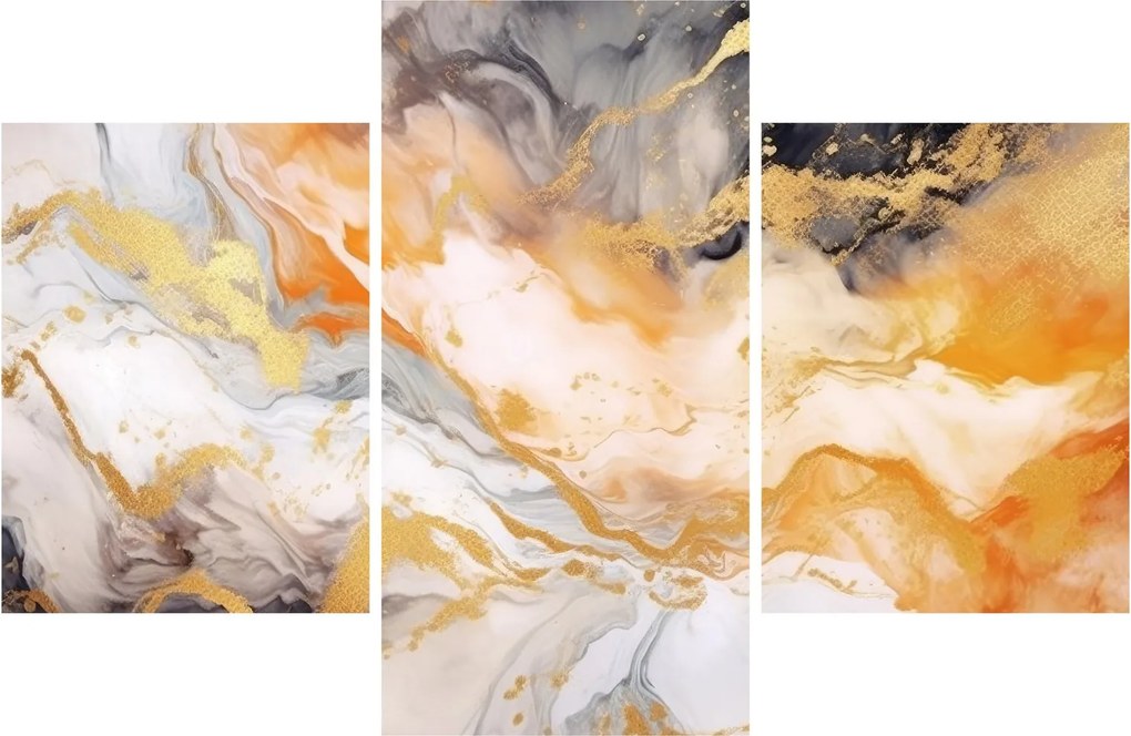 Kép - Márványozott háttér (90x60 cm)