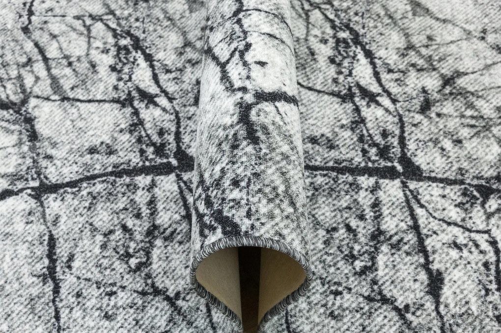 Hurkapálca Szürke Filc Márvány Kő Nappaliba Grain 200x200 cm