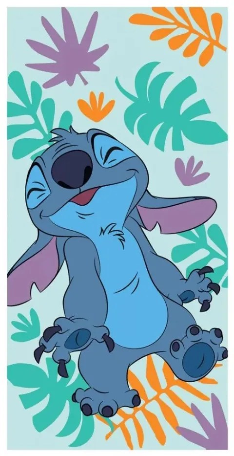 Disney Lilo és Stitch, A csillagkutya Fun Colores fürdőlepedő, strand törölköző 70x140cm