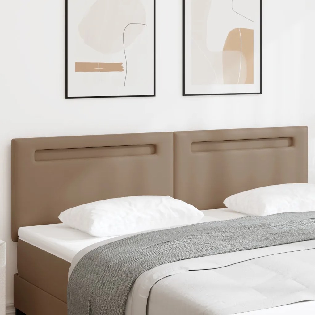 Fejtámla Egyszerű Design Kávébarna 180 cm Műbőr