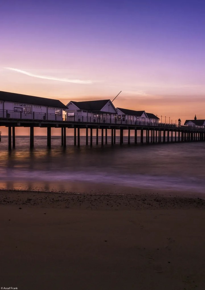 Poszter 21x29,7cm Móló napfelkeltekor, Assaf Frank