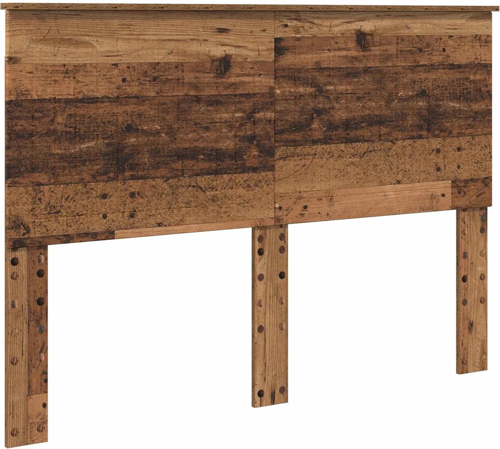 vidaXL Fejtámla fejtámlával Öreg fa 140 cm Faanyag