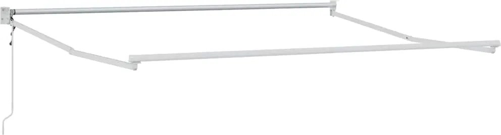 vidaXL Behúzható napellenző Fehér 350 x 250 cm Alumínium