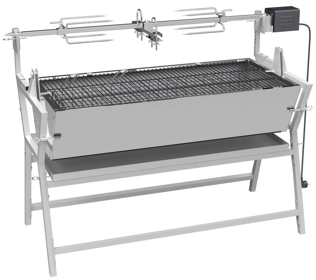 Cattara faszén grill elektromos rosttal Piglet, 138 x 96 x 62 cm