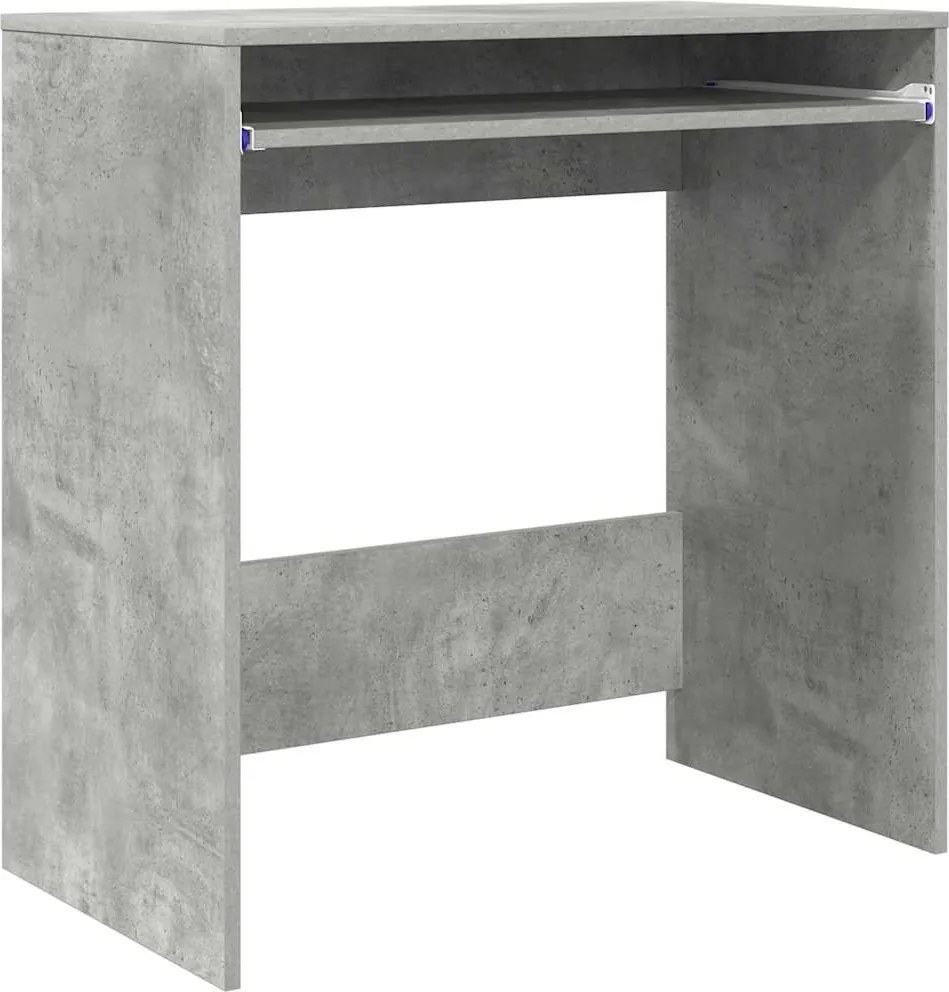 vidaXL Asztal fiókkal tárolóval Beton Szürke 77,5 x 43 x 79 cm Faanyag