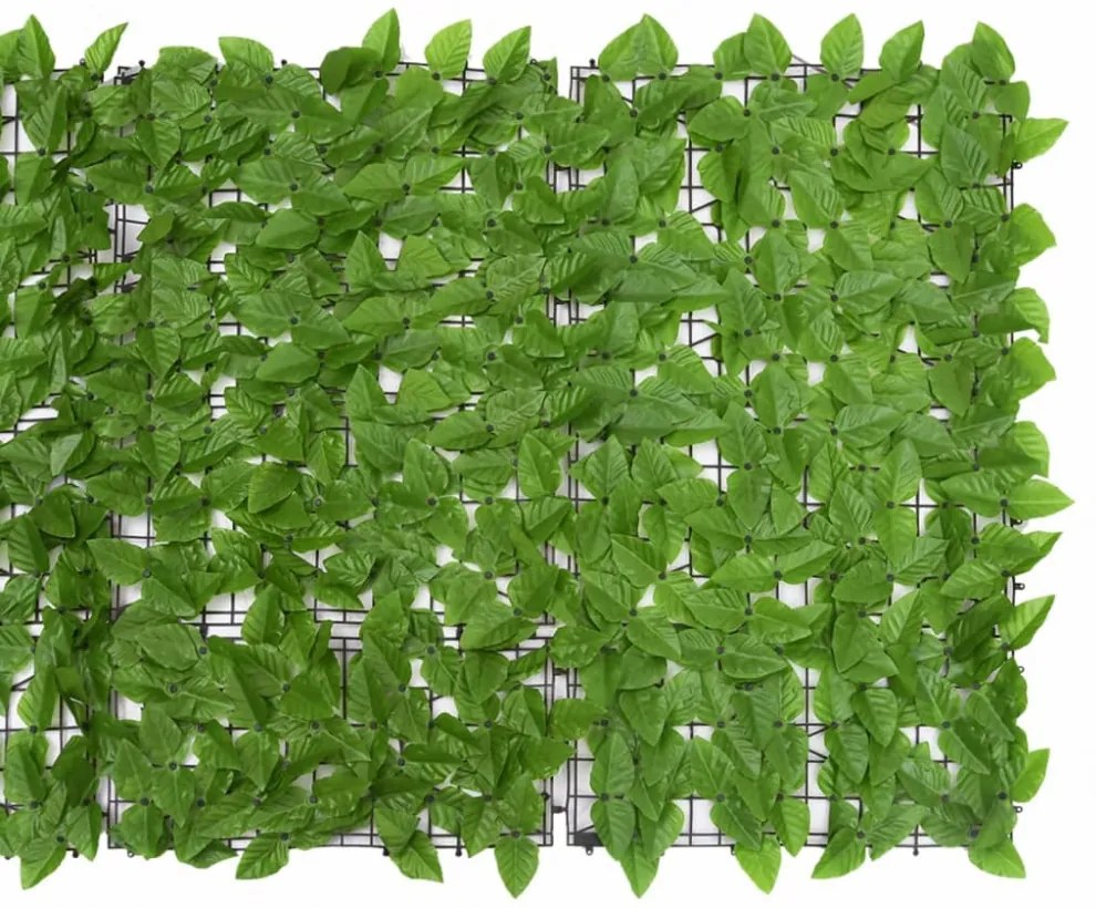 zöld leveles erkélyparaván 500 x 100 cm