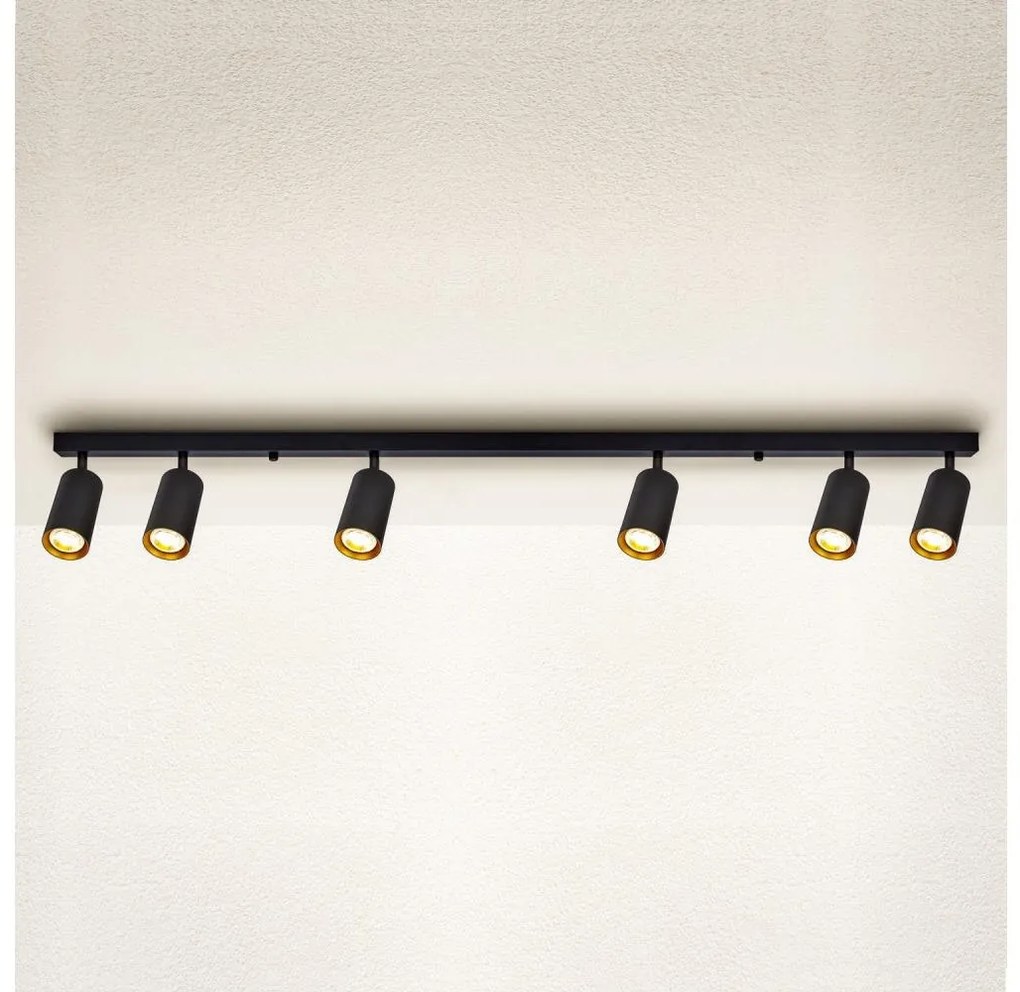 Brilagi - Spotlámpa SELE 6xGU10/30W/230V fekete/arany