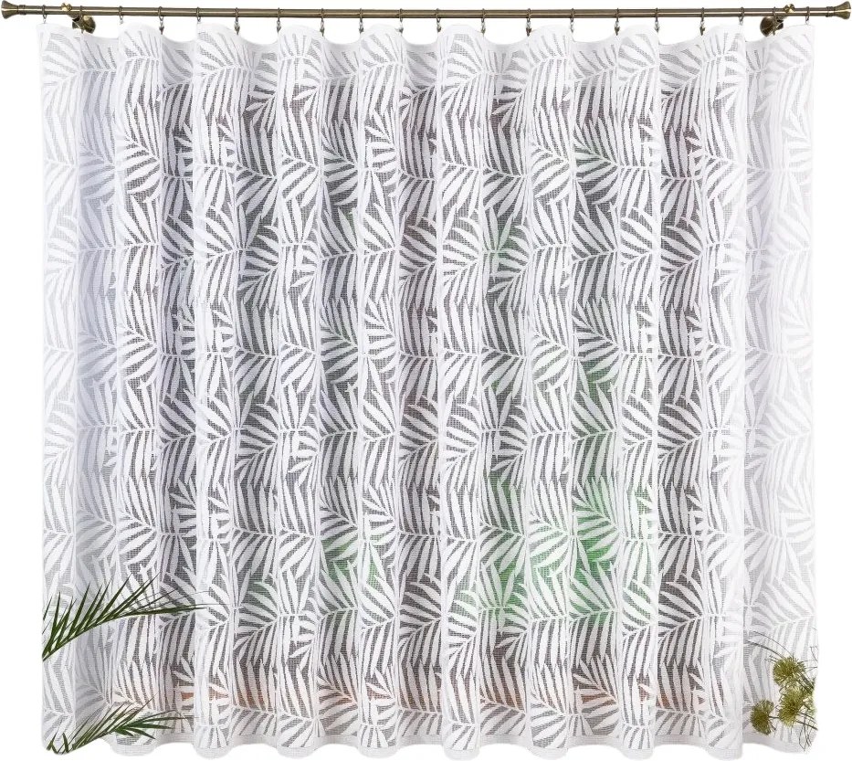 Sűrű Kész Függöny Szalaggal, Rövid Bambusz Levelek 550x150.