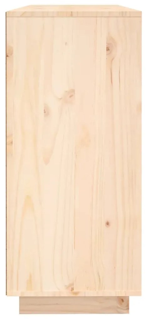 tömör fenyőfa tálalószekrény 120x35x80 cm