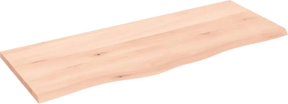 vidaXL kezeletlen tömör fa fürdőszobai pult 100 x 40 x 2 cm