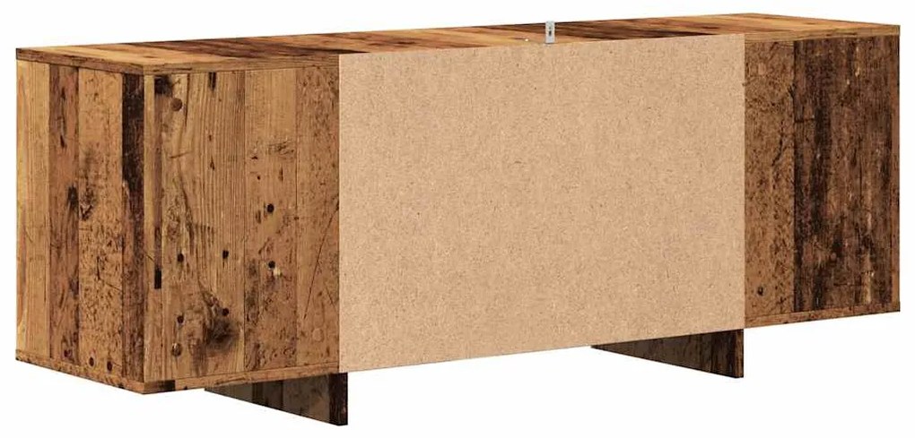 antik fa színű szerelt fa TV-szekrény 130 x 35 x 50 cm