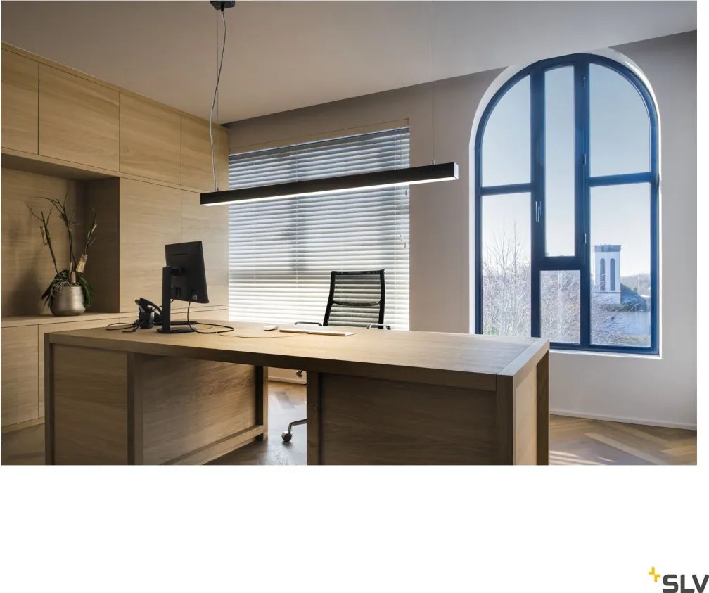 SLV 1001309 Q-LINE Modern Led Függesztett Lámpa Fekete LED IP20