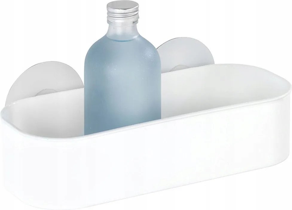 Tapadókorongos Zuhanypolc Fehér 27X9,5 Static-loc 8KG-IG Oszmo Wenko