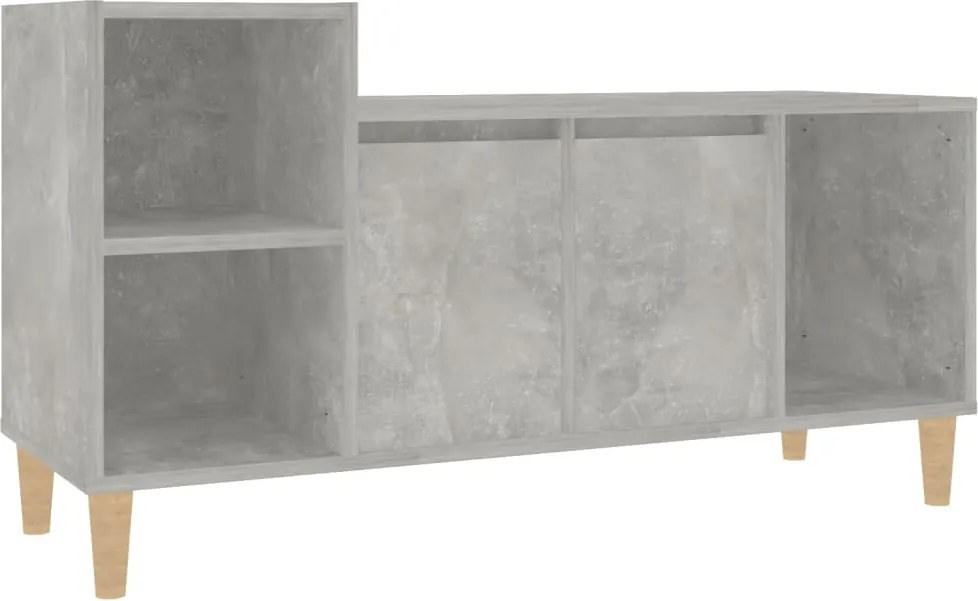 vidaXL betonszürke szerelt fa TV-szekrény 100 x 35 x 55 cm