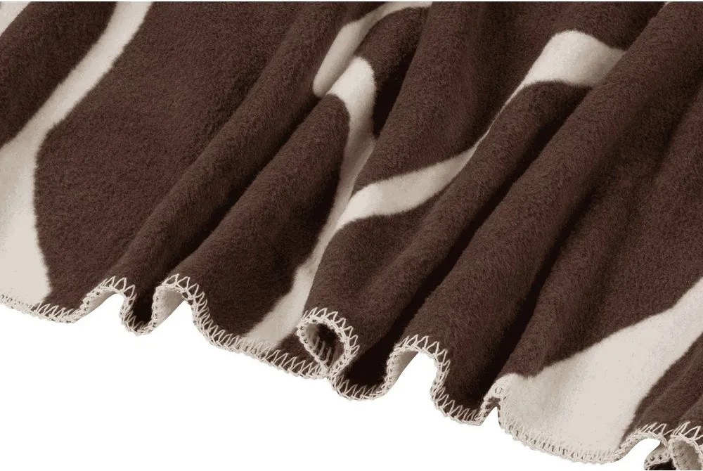 Barna-krémszínű takaró 150x200 cm Felu – noo.ma