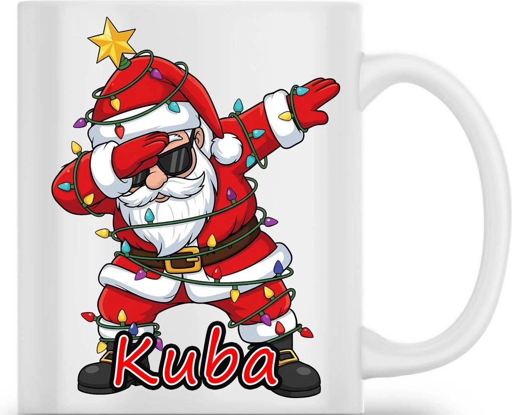 Kerámia Bögre Karácsonyi Mikulás Ho Ho Karácsonyi Ajándék Név