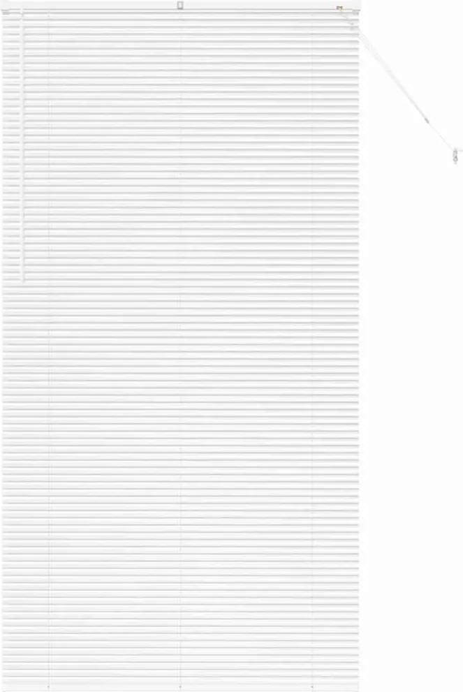 vidaXL Zsalugáter Redőnyök Fehér 220 x 115 cm Alumínium