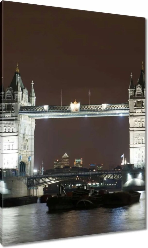 Vászonkép 70x100 Megvilágított toronyhíd