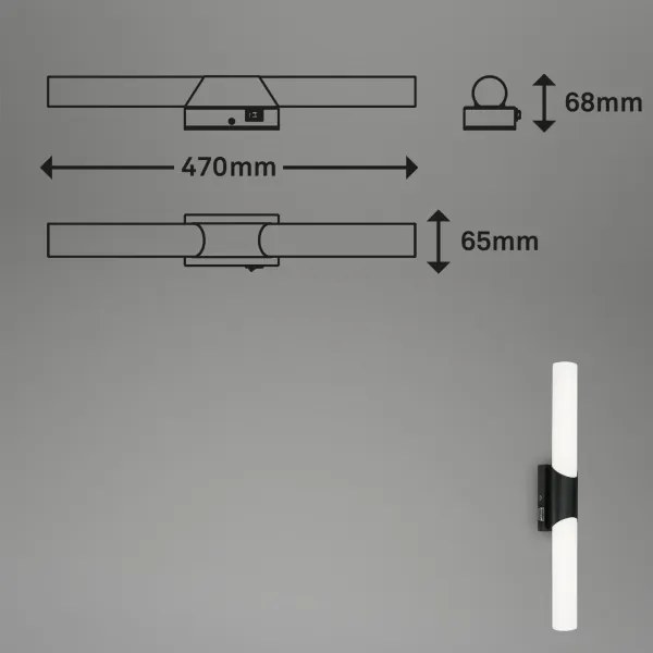 Briloner 2111-115 - LED fürdőszobai tükörvilágítás LED/11W/230V IP44