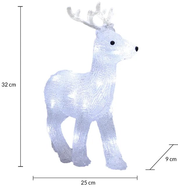Deuba Karácsonyi rénszarvas LED világítással