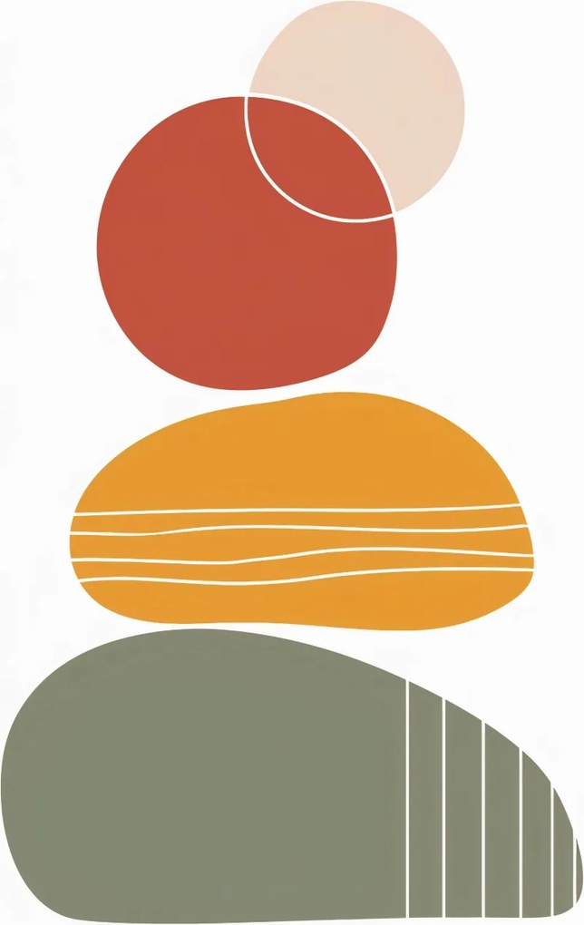 Poszter 59,4x84,1cm Formák egyensúlyban