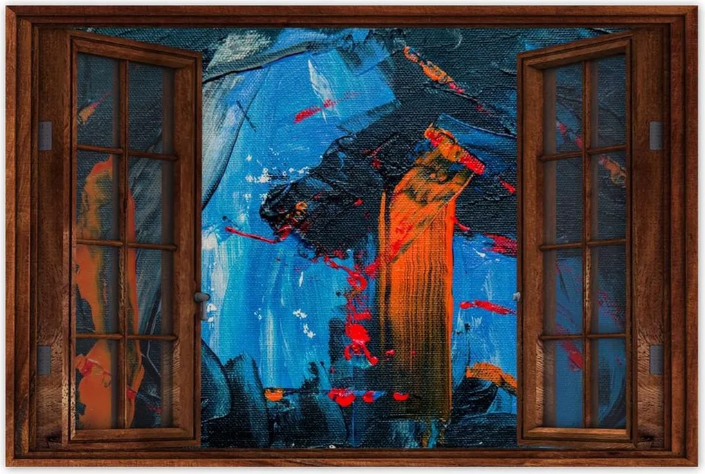 Poszterek 90x60 Absztrakt indián