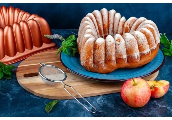 KITCHISIMO szív alakú kuglófform/rézszínű