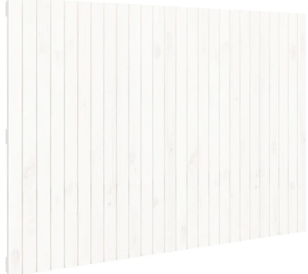 fehér tömör fenyőfa fali fejtámla 166 x 3 x 110 cm
