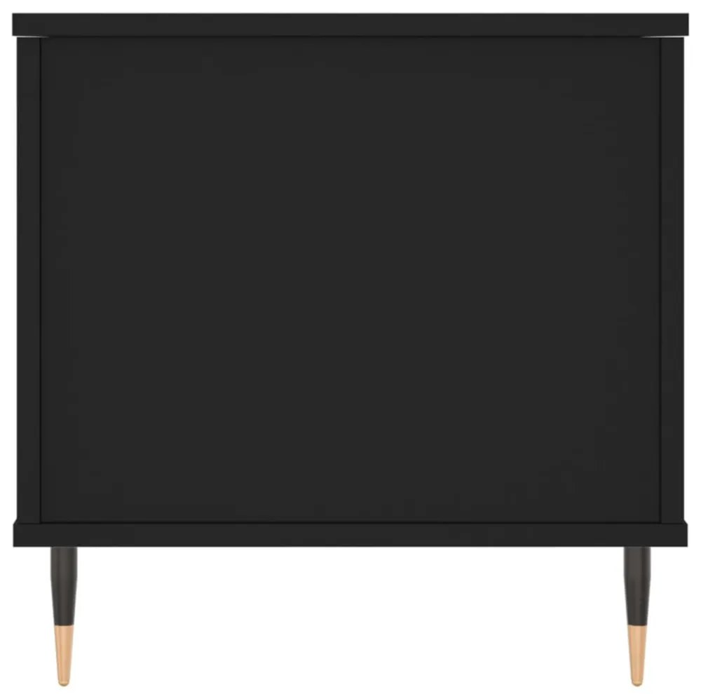 fekete szerelt fa dohányzóasztal 90x44,5x45 cm