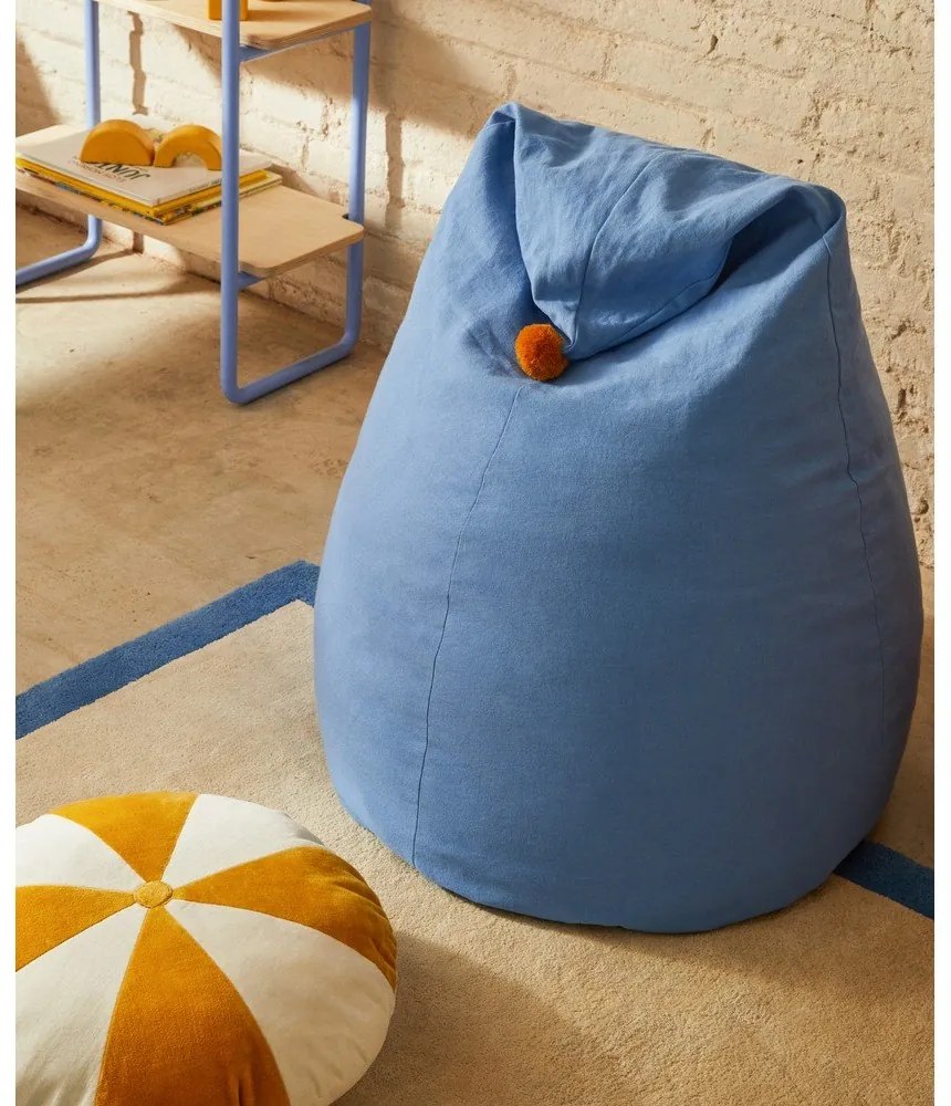 Kék gyerek babzsák Olvi – Kave Home