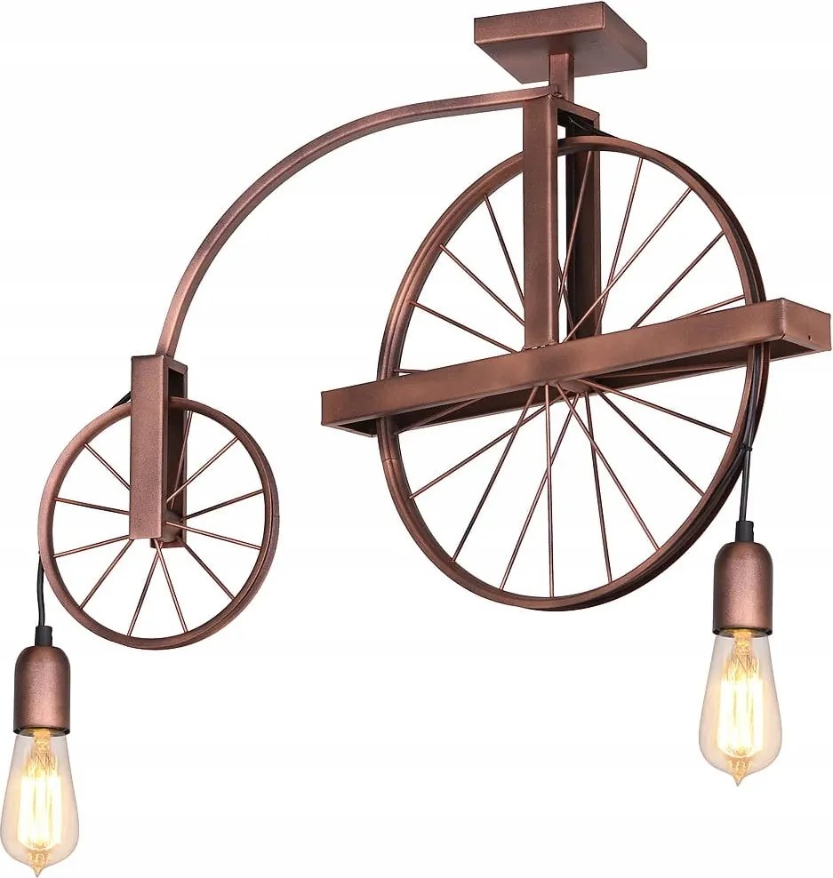 Aldex Függőlámpa Min 834H/D, Barna, 2x E27, Fém, Dimmable