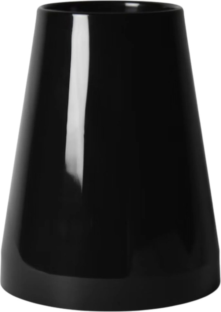 Temetői Üveg Temetői Váza Sírhoz Fekete Sima Egyenes 21X11 CM