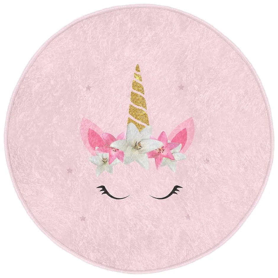 Rózsaszín gyerek szőnyeg ø 120 cm Comfort – Mila Home