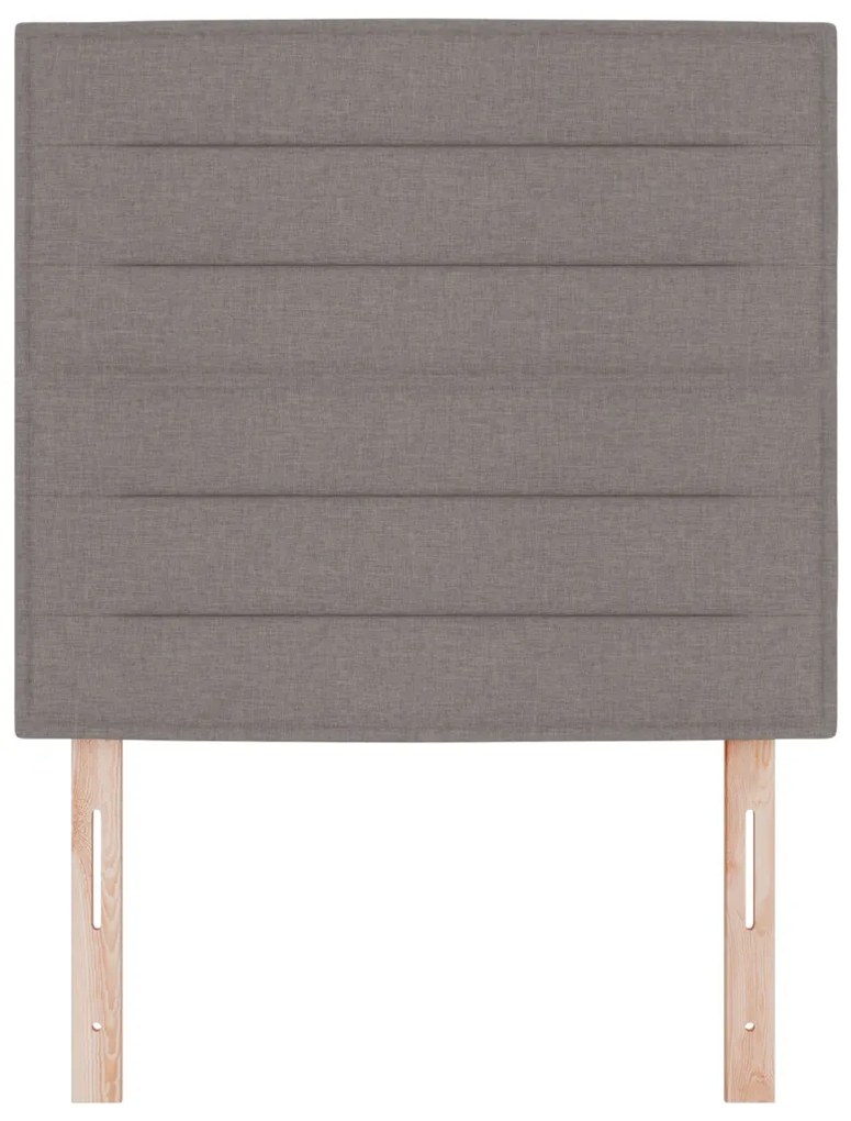 LED Fejtámla Vonalak Dizájn Taupe 80 cm Szövet