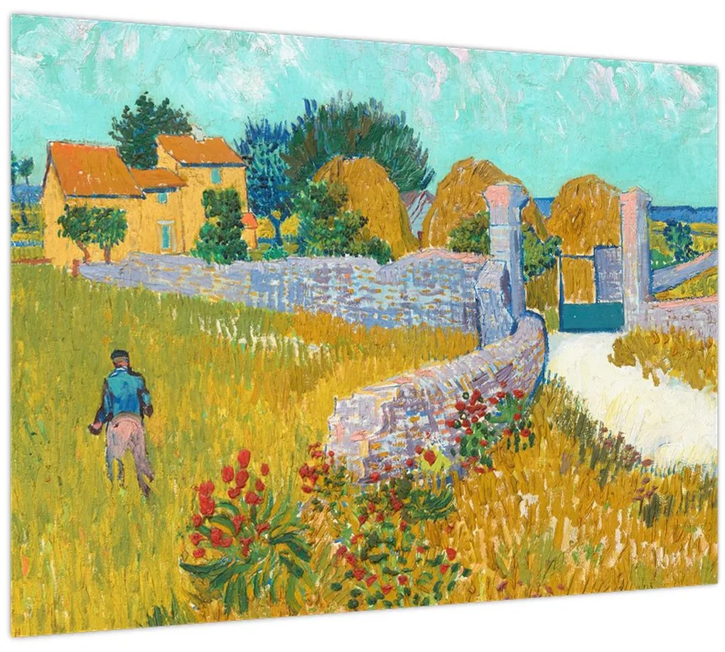 Kép - Vincent van Gogh, Farmhouse in Provence, reprodukciók (70x50 cm)