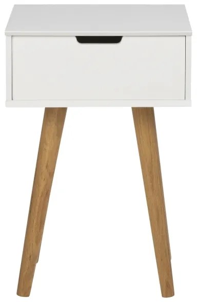 Éjjeli szekrényke CARLY tölgy/fehér