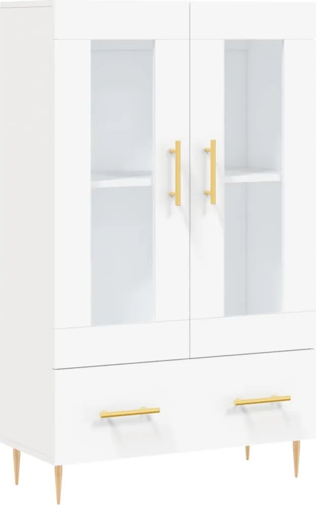 vidaXL fehér szerelt fa magasszekrény 69,5 x 31 x 115 cm