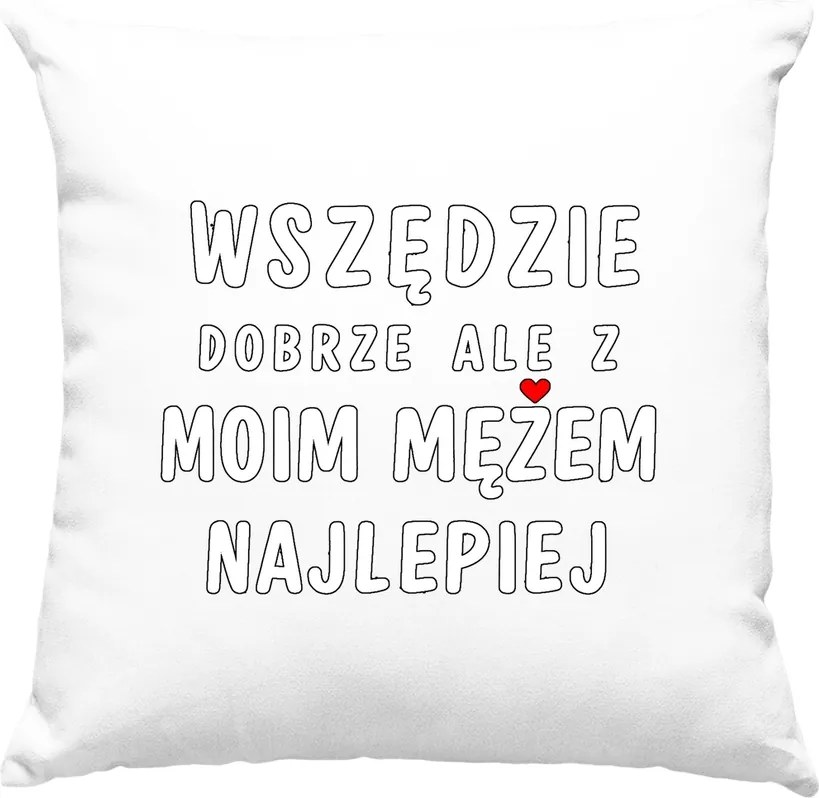 Párna Házasság Feleség Vicces 1 Fehér