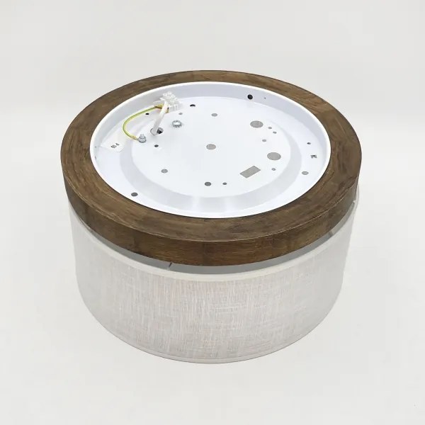 Brilagi - LED mennyezeti lámpa BELLADONNA 1xE27/15W/230V, 30 cm, fehér/dió