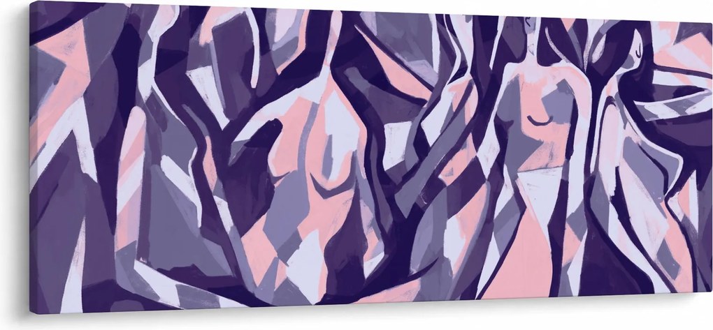 Kép - absztrakt nők (120x50 cm)