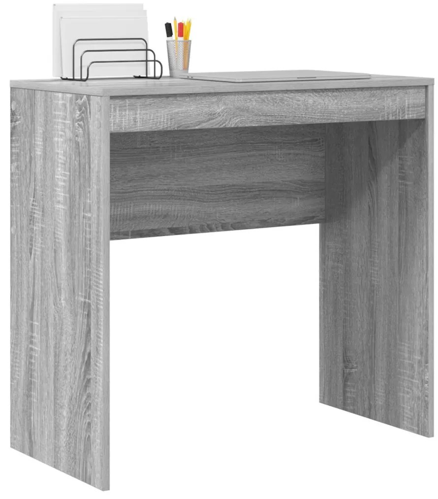 Íróasztal Szürke sonoma Összeszerelt fa 80 x 40 x 76 cm Egyszerű