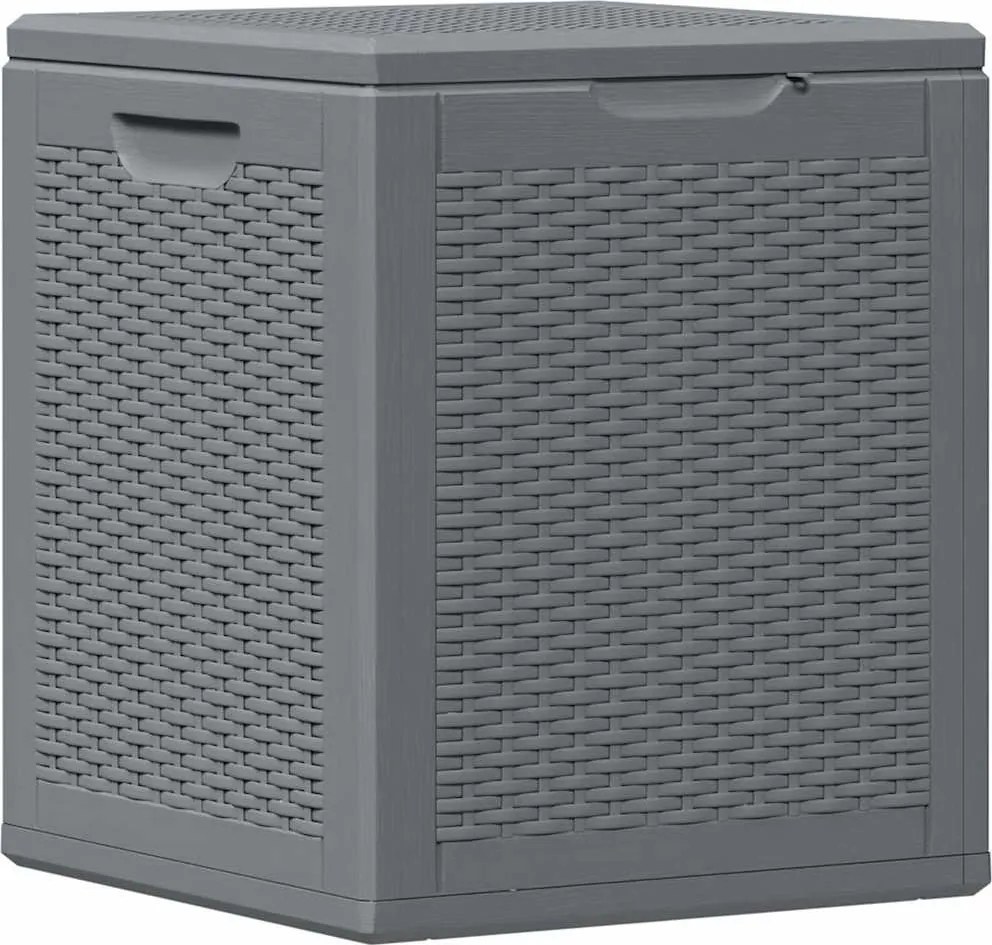 Szürke Pp Rattan Kerti Tárolóláda 90 L