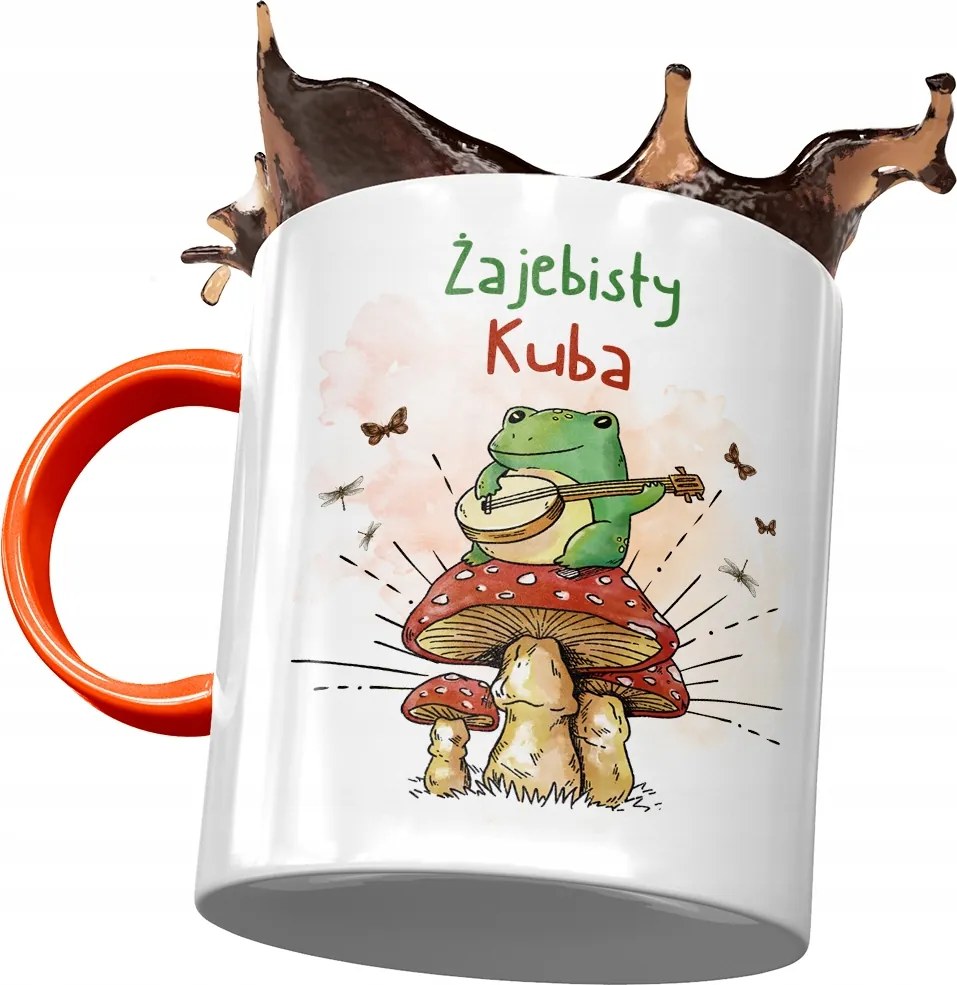 Narancssárga Bögre Kuba Férj Kolléga Ajándék Nyomtatott Fotóval