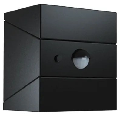 Falra szerelhető napelemes LED-lámpa érzékelővel LED/2,5W/3,7V IP65 1200 mAh fekete