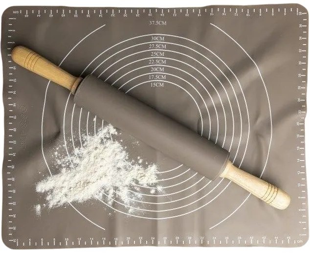 Florina Anide szilikon nyújtófa, szürke