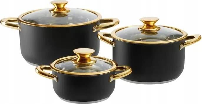 Rozsdamentes Acél Edénykészlet Royal Steel 6 Részes